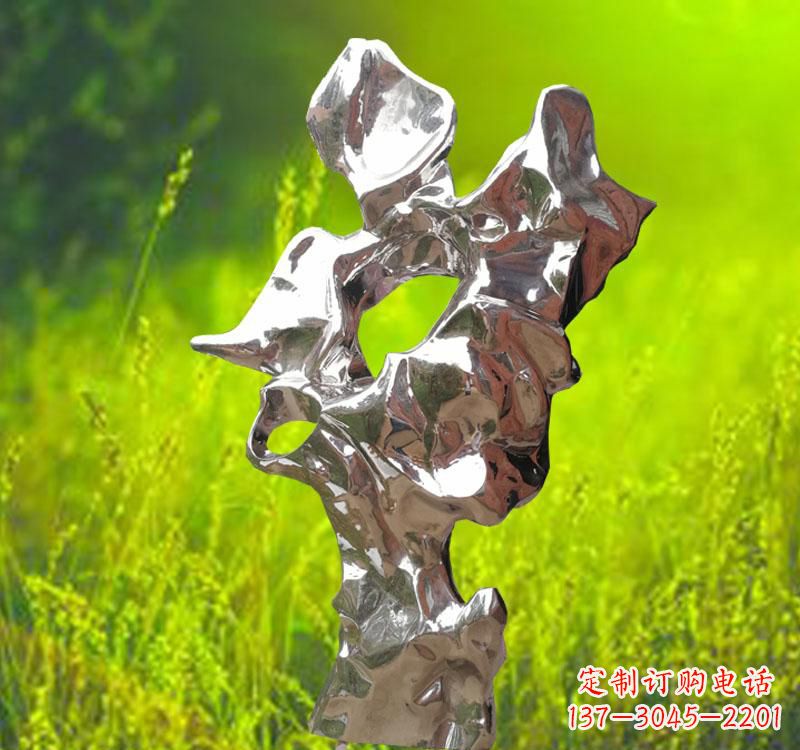 宁德太湖石雕塑精致的不锈钢艺术