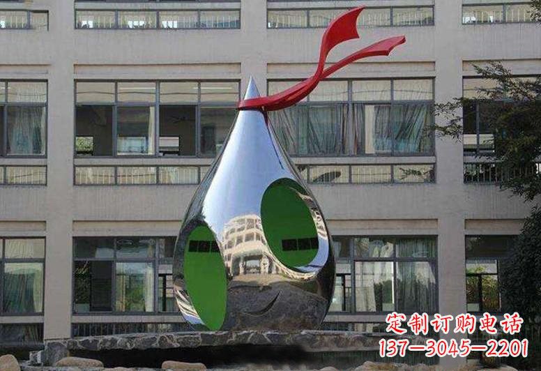 宁德不锈钢校园水滴雕塑