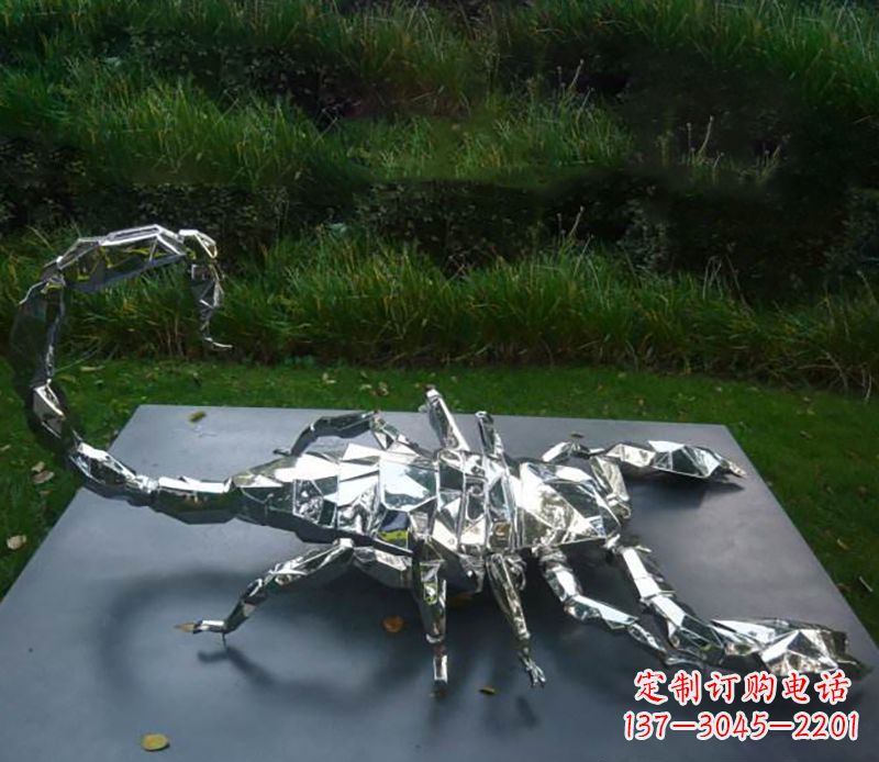 宁德不锈钢蝎子雕塑精致且充满魅力
