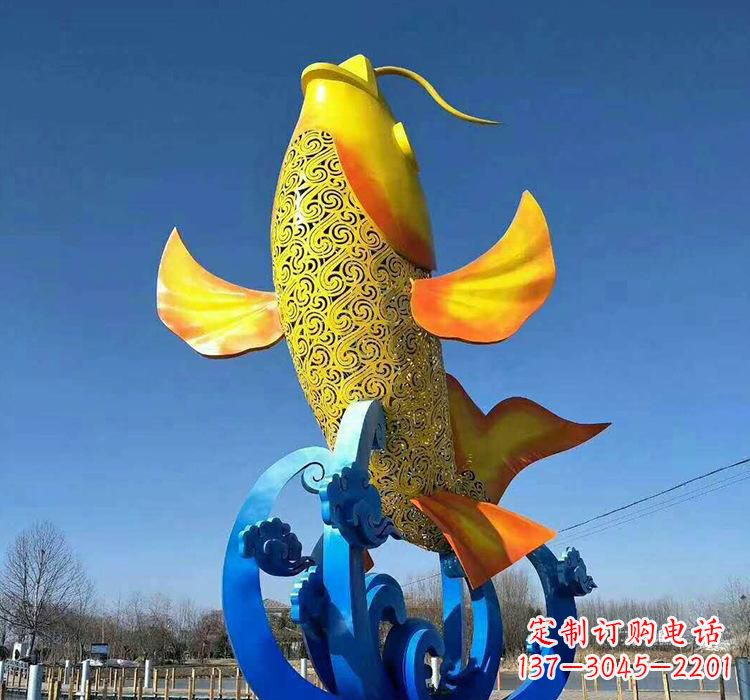 宁德不锈钢艺术鲤鱼雕塑艺术之美与生活之灵
