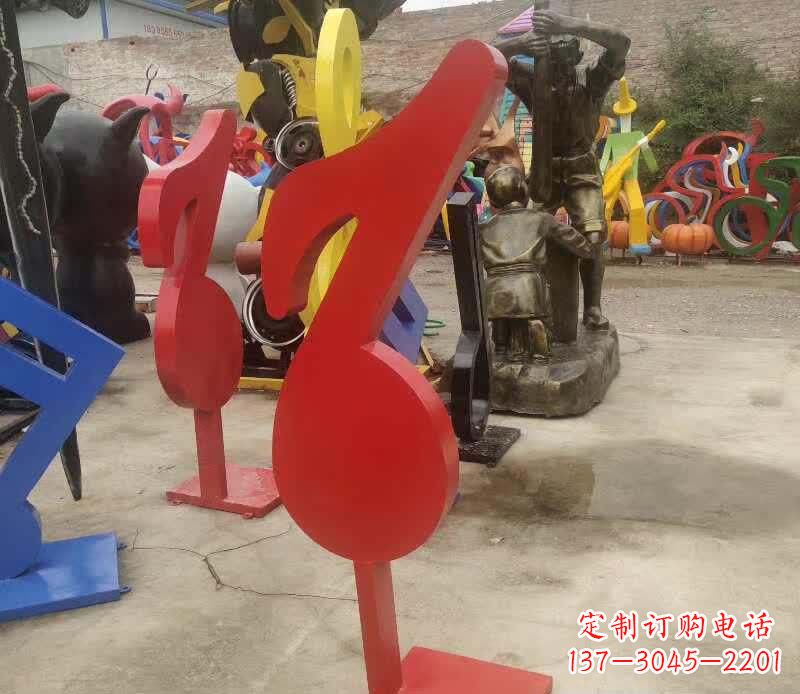 宁德不锈钢音符雕塑悠扬的音乐美学