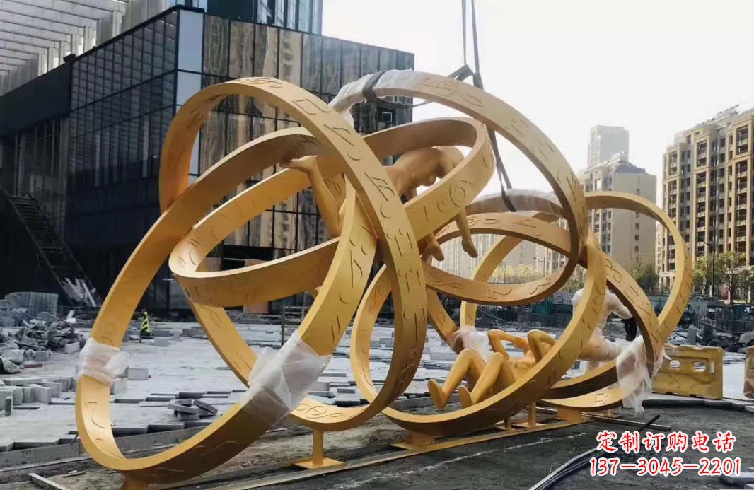 宁德不锈钢音符运动人物雕塑艺术融合音乐