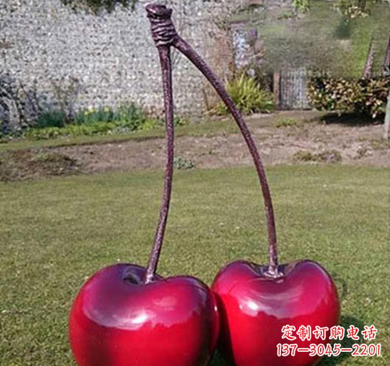 宁德不锈钢樱桃雕塑传承美好记忆