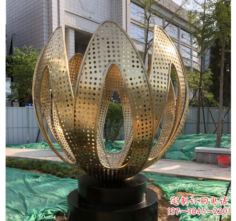 宁德不锈钢拱门雕塑以艺术之美装点园林