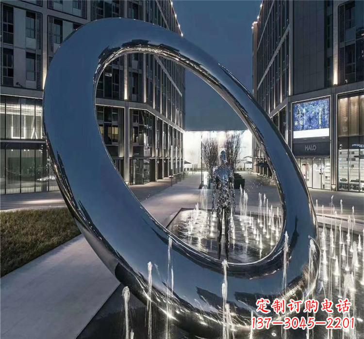 宁德圆环景观雕塑令人惊叹的视觉奇观