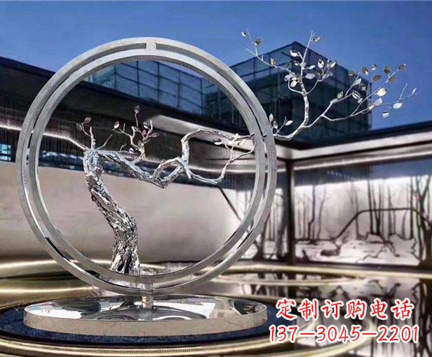 宁德不锈钢圆环景观雕塑给城市带来活力与美感