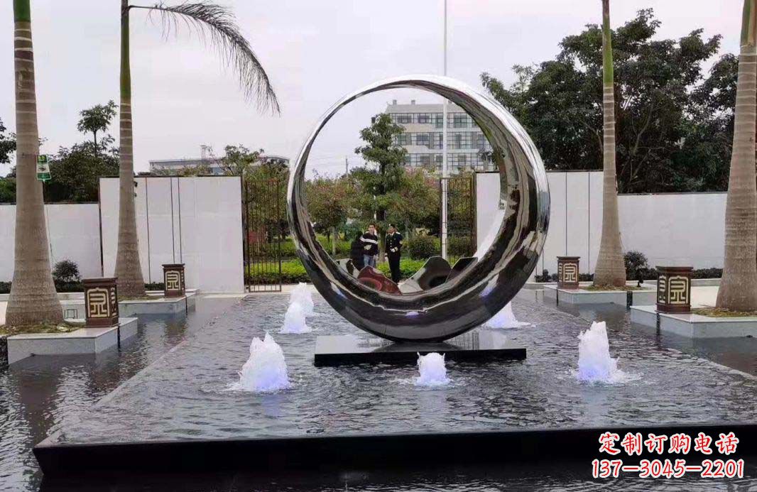 宁德圆环景观喷泉雕塑视觉与声音的完美结合