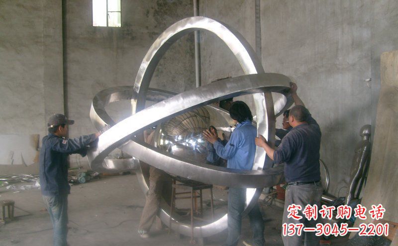 宁德不锈钢圆环雕塑——艺术之美