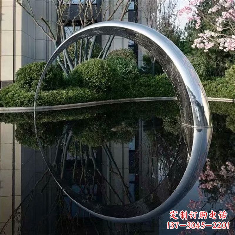 宁德不锈钢月亮雕塑璀璨照亮夜空