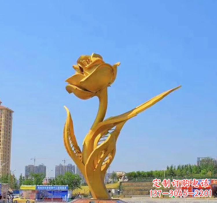 宁德精美不锈钢紫荆花雕塑