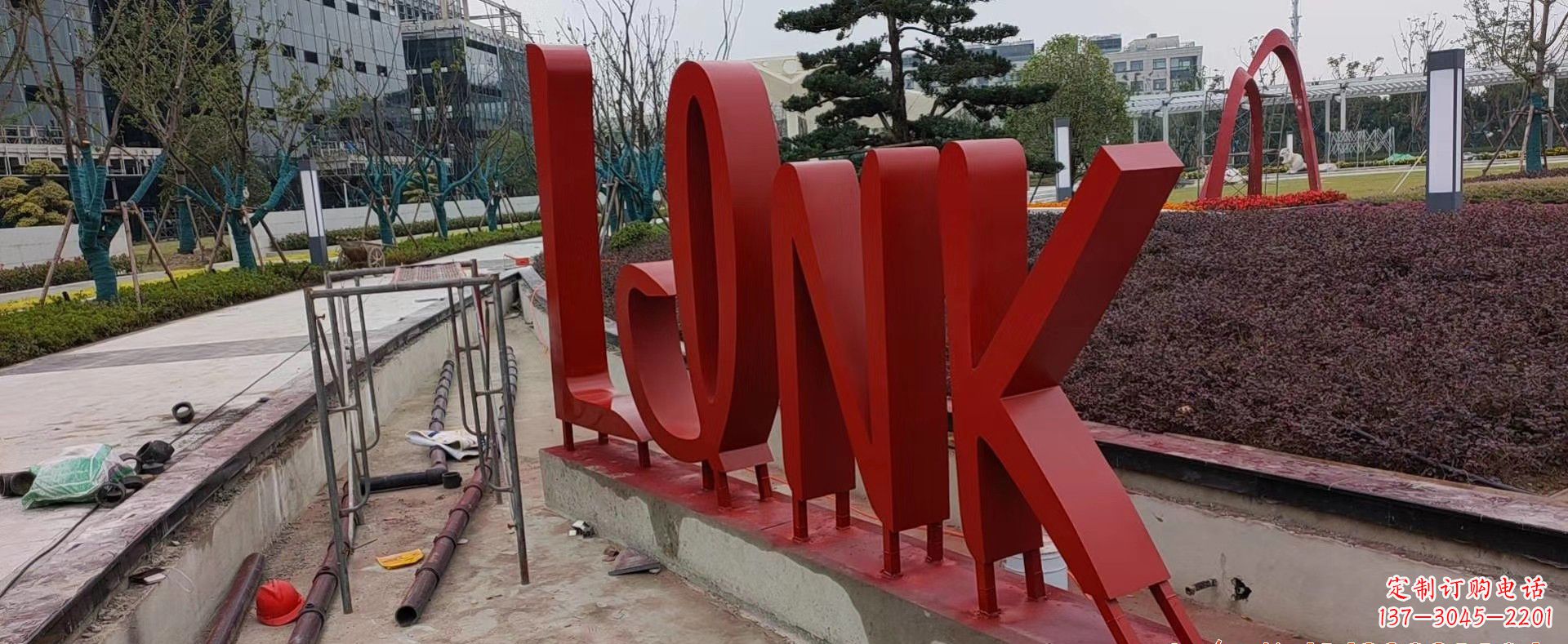 宁德不锈钢字母景观雕塑把美丽带入城市