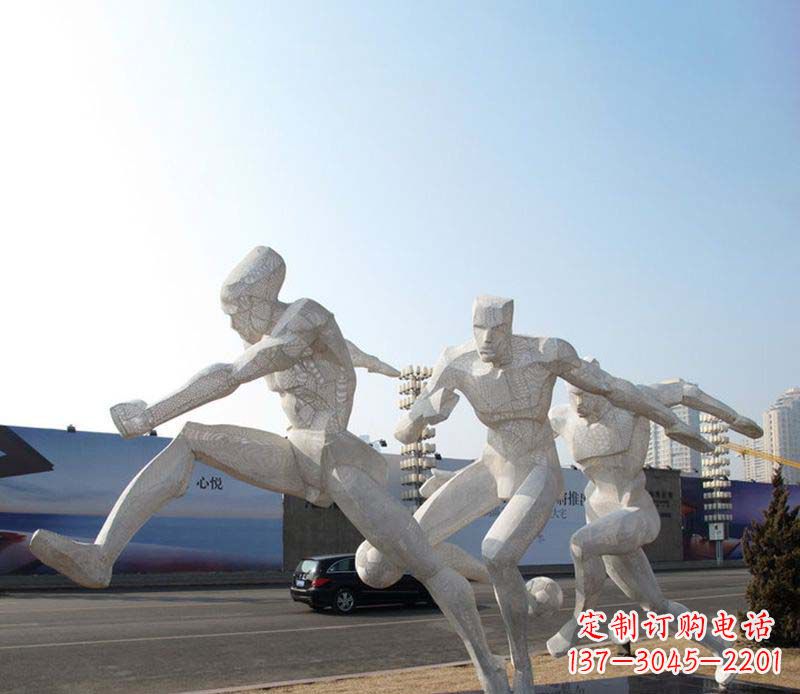 宁德足球之美不锈钢足球雕塑