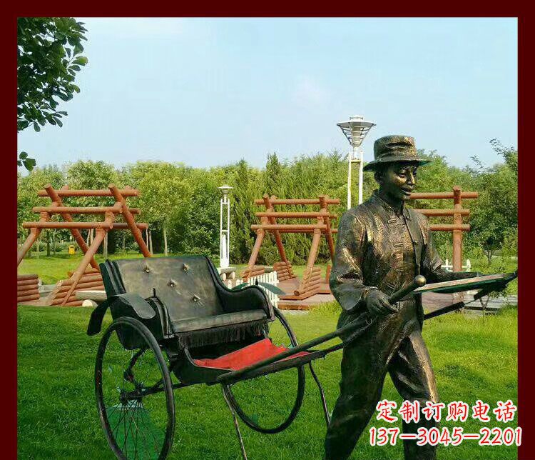 宁德细说黄包车夫人雕塑