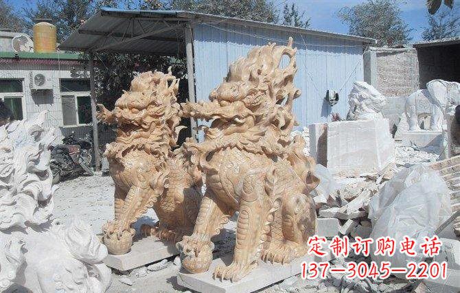 宁德麒麟石雕一个具有传统文化精髓的艺术品