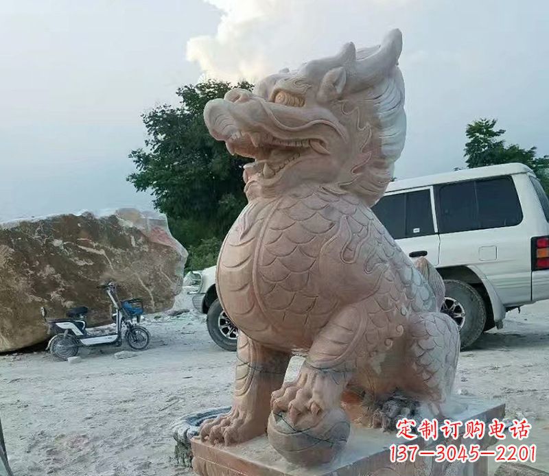 宁德麒麟雕塑象征传统文化的精灵
