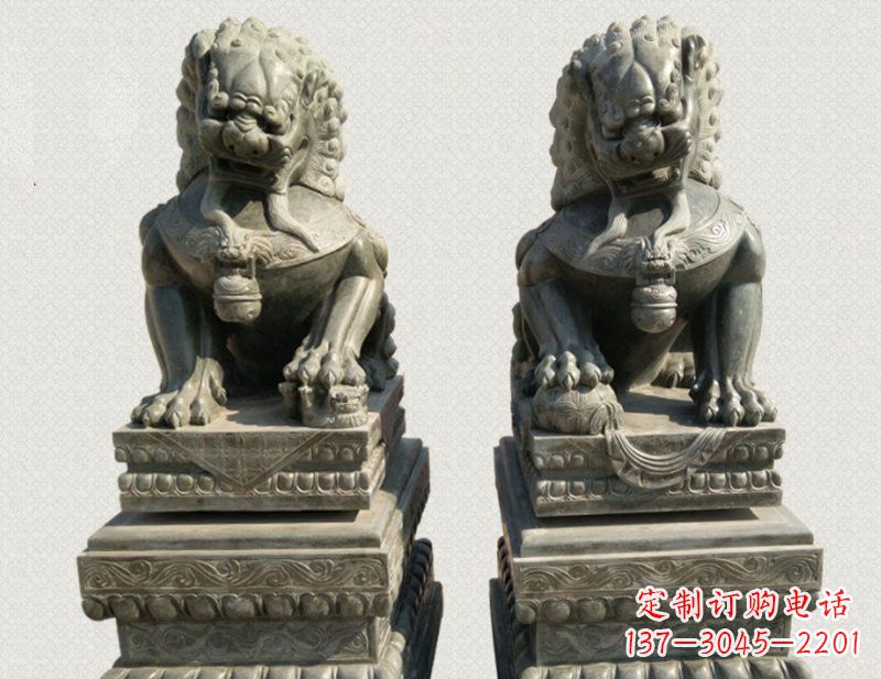 宁德狮子雕塑象征王者风范