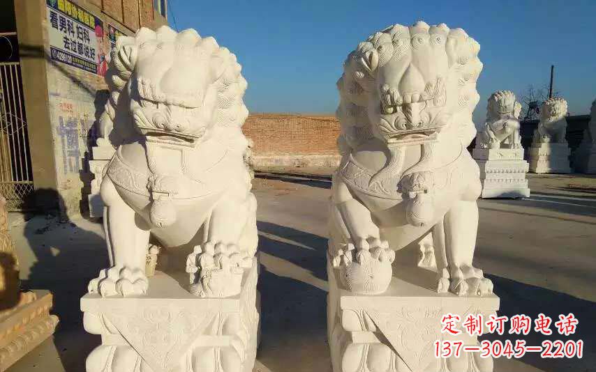 宁德狮子雕塑象征力量与智慧