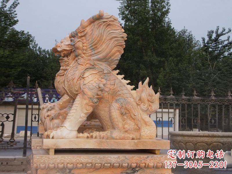 宁德麒麟门口镇宅石雕