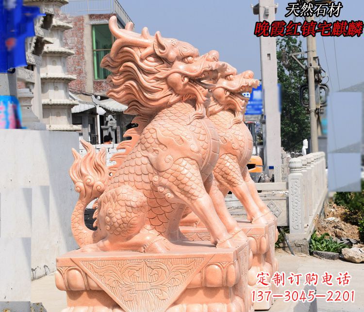 宁德麒麟雕塑——美丽的晚霞之赞