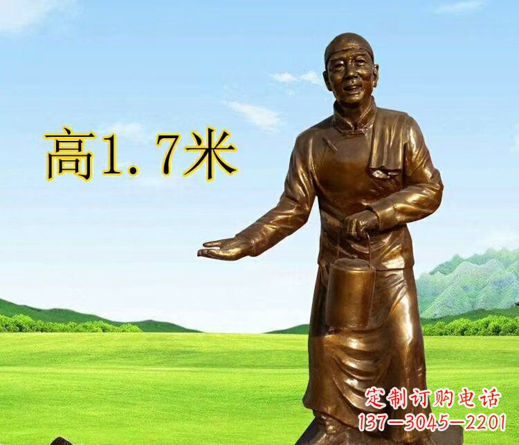 宁德店小二雕塑传承经典艺术