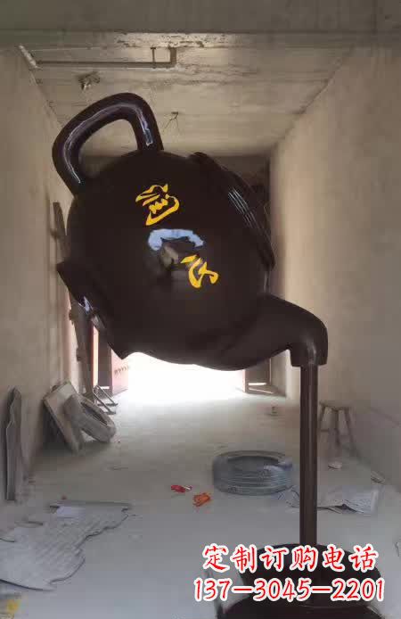 宁德茶壶景观铜雕
