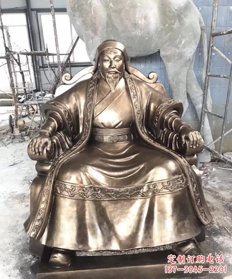 宁德成吉思汗铜雕——象征着蒙古强大力量