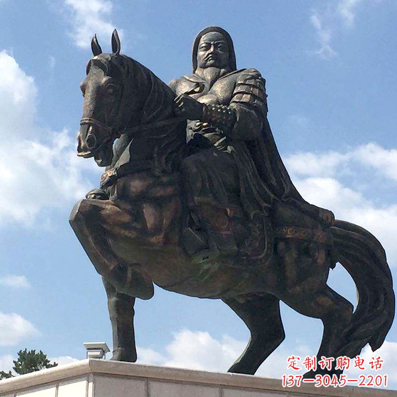 宁德成吉思汗驰骋铜像象征着不朽的传奇