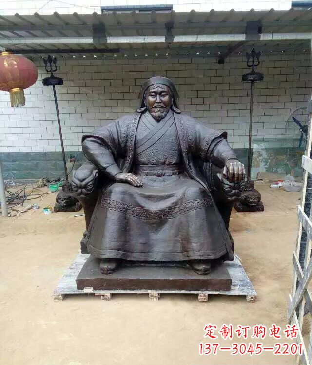 宁德成吉思汗铜雕古代伟人雕塑