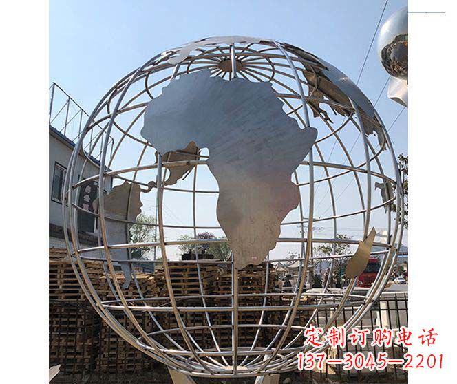 宁德以城市为灵感的不锈钢地球仪雕塑