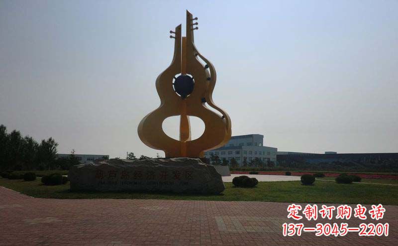宁德城市的不锈钢葫芦雕塑