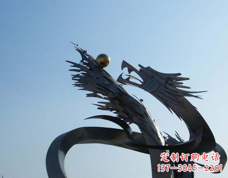 宁德不锈钢龙雕塑精细的手工艺品