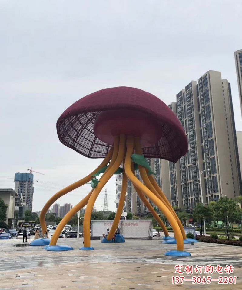 宁德城市点缀之美——不锈钢蘑菇雕塑