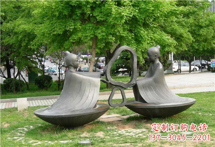 宁德抽象孔融让梨铜雕