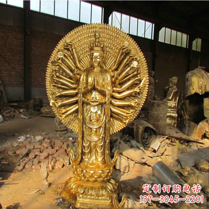 宁德纯铜千手观音雕塑