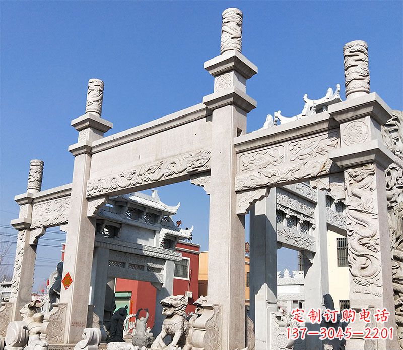 宁德村庄牌坊石雕——记录着悠久历史的传承