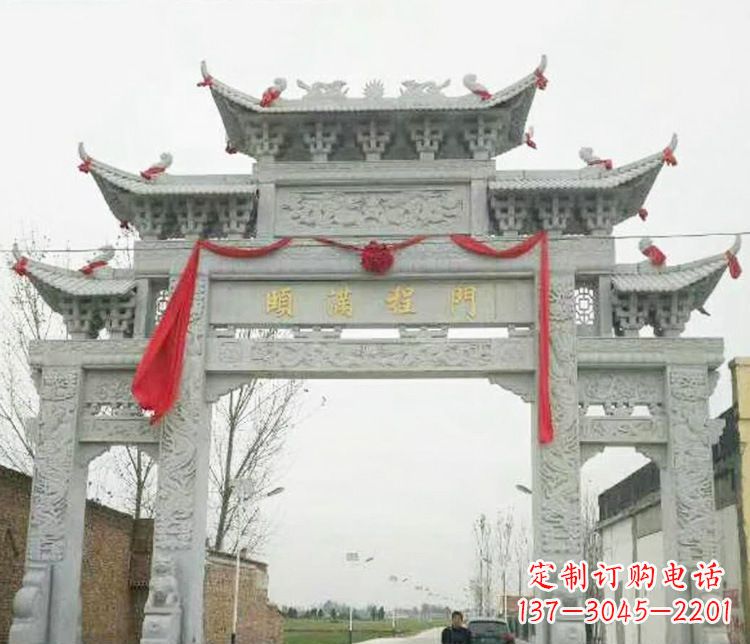 宁德牌坊雕塑纪念历史,传承文化