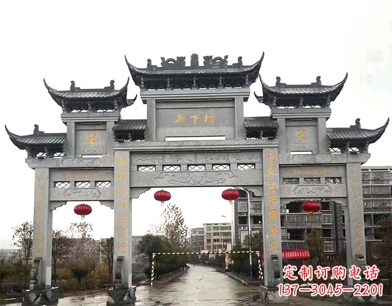 宁德村庄石牌坊雕刻传统工艺的精美瑰宝