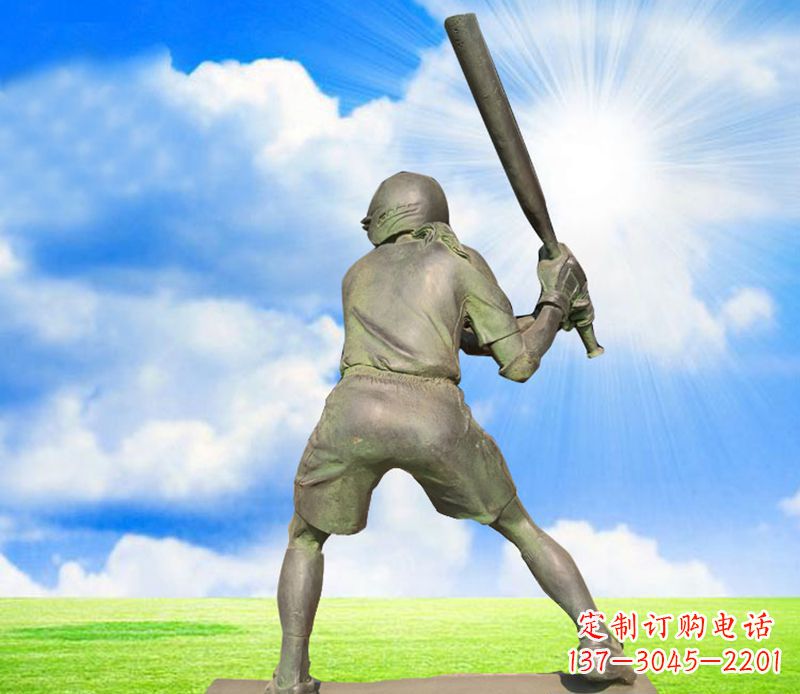 宁德纪念棒球精美的棒球雕塑