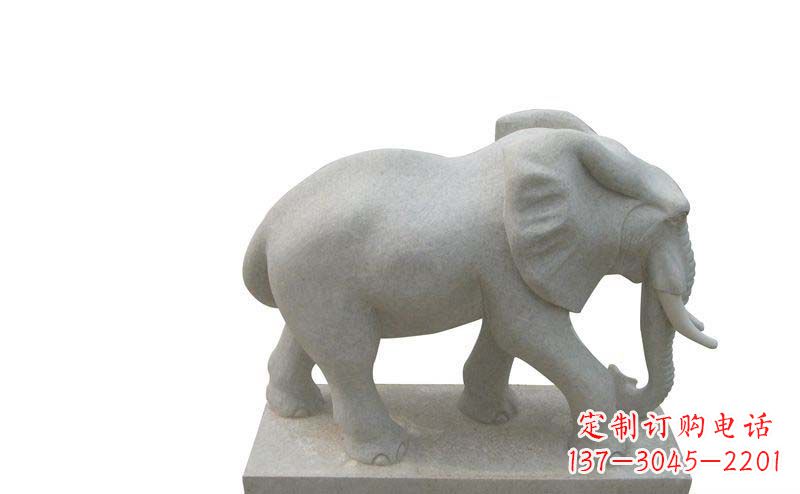 宁德大象雕塑大理石大象公园的精美艺术
