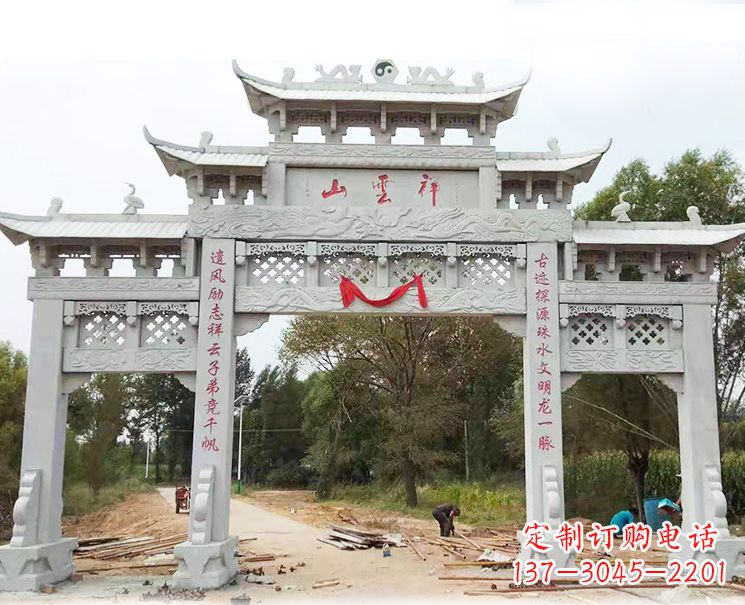 宁德大理石牌坊雕塑