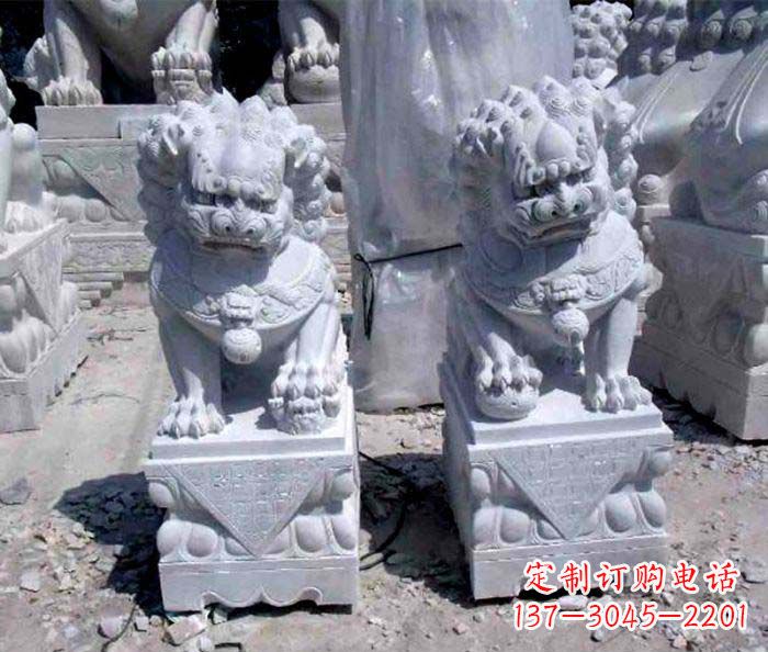 宁德大理石仿古石狮子