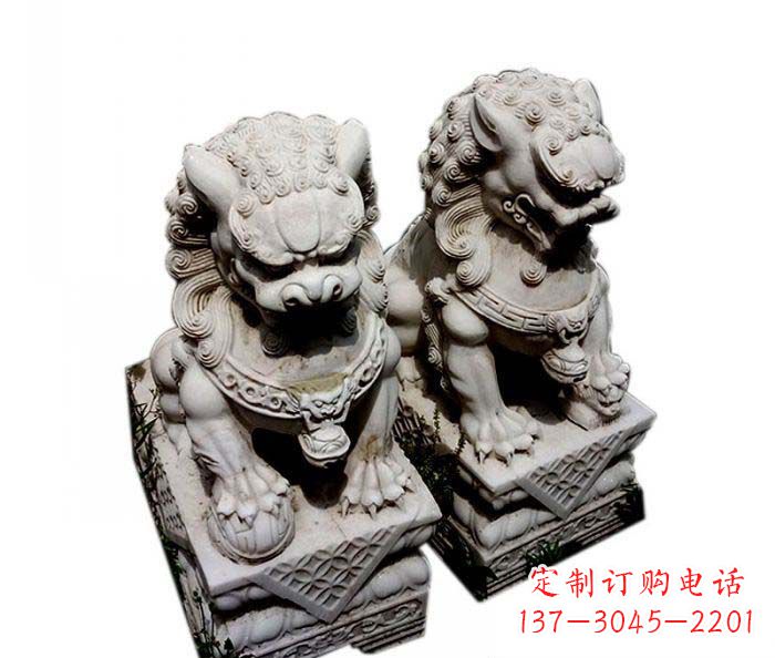 宁德大理石仿古石狮子雕塑