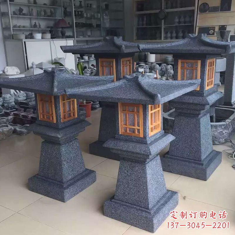 宁德大理石仿汉阙石雕灯笼
