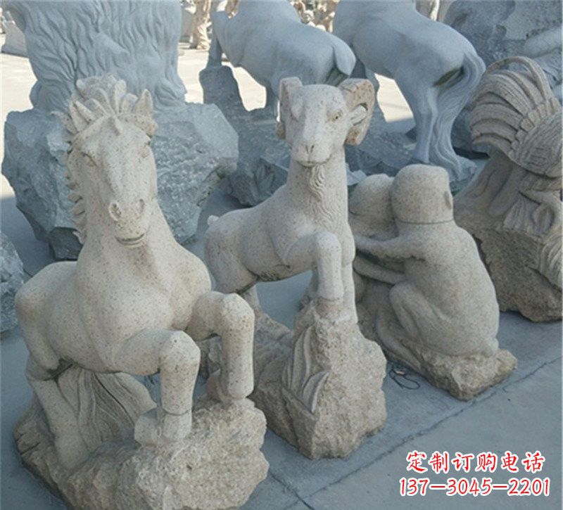 宁德大理石公园动物雕塑