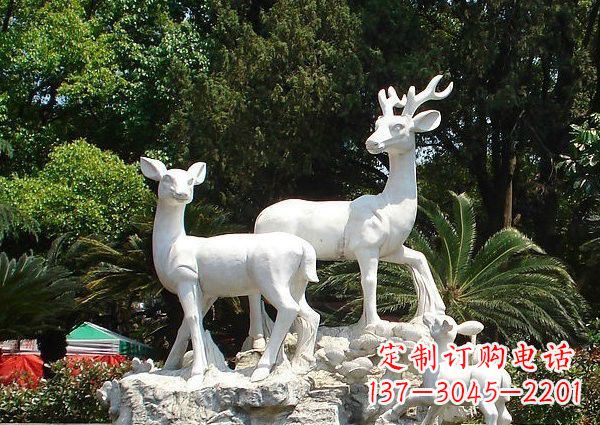 宁德雕塑艺术——大理石公园小鹿石雕