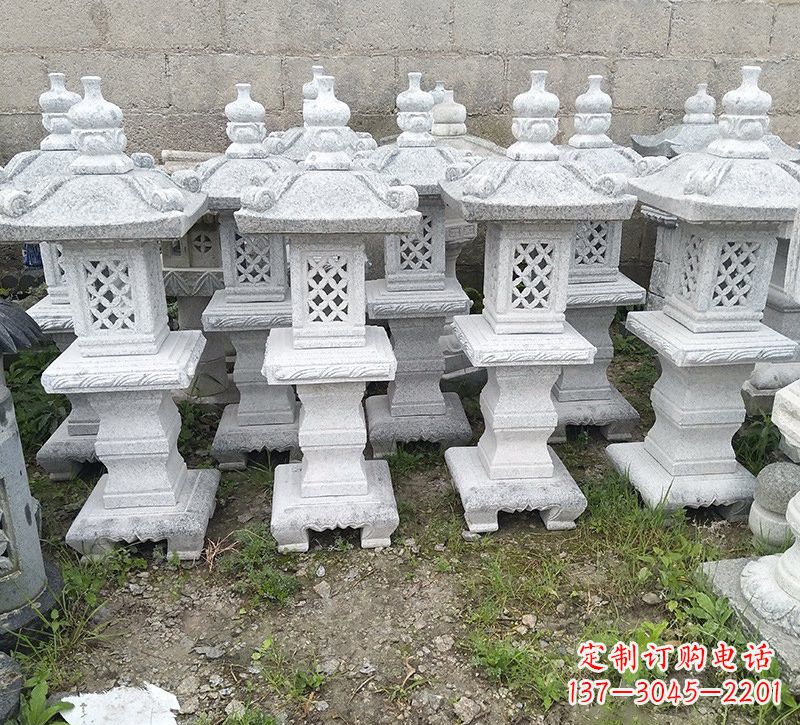 宁德精美大理石石灯雕塑