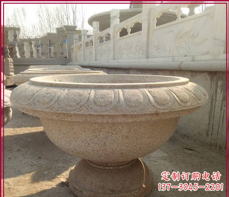 宁德大理石花盆雕塑