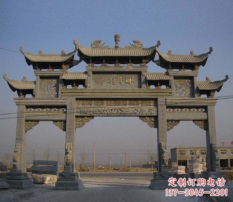 宁德大理石牌楼雕塑定制
