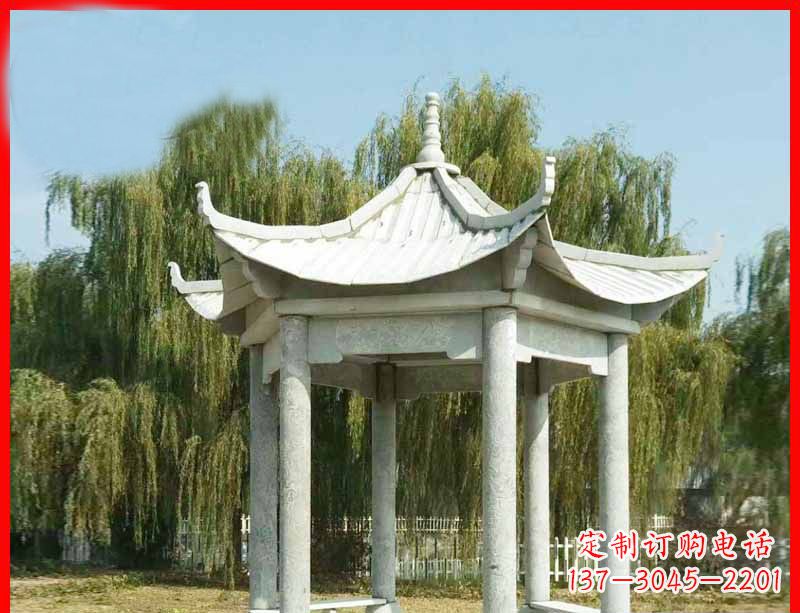 宁德精美大理石凉亭雕塑
