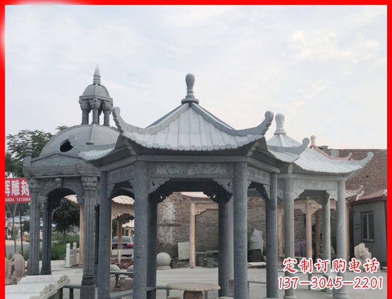 宁德六角凉亭石雕